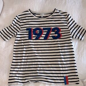 KUHL Navy & White Striped Tee